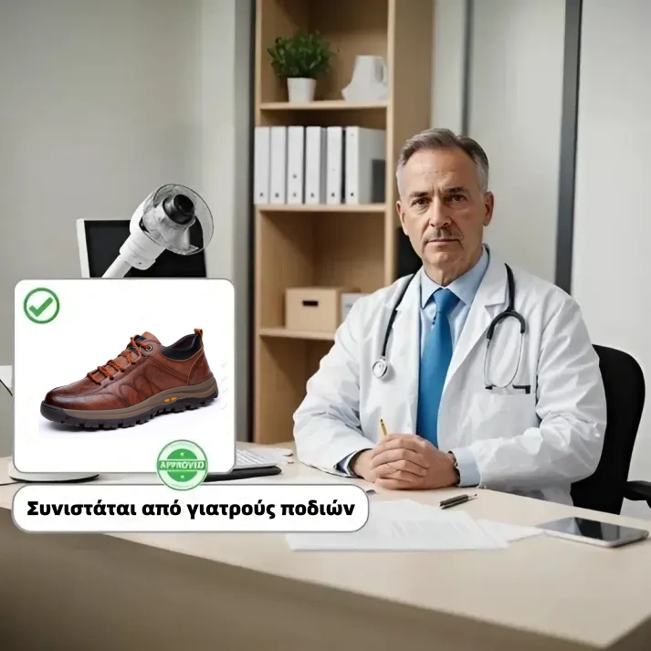 🎉30% έκπτωση σήμερα - Μην το χάσετε! 🔥Πολυτελής αυστραλιανή μάρκα ✅ Δερμάτινα ορθοπεδικά παπούτσια, απαλά, άνετα και με εξαιρετική στήριξη 🦶 Ανακουφίζει από τον πόνο των ποδιών