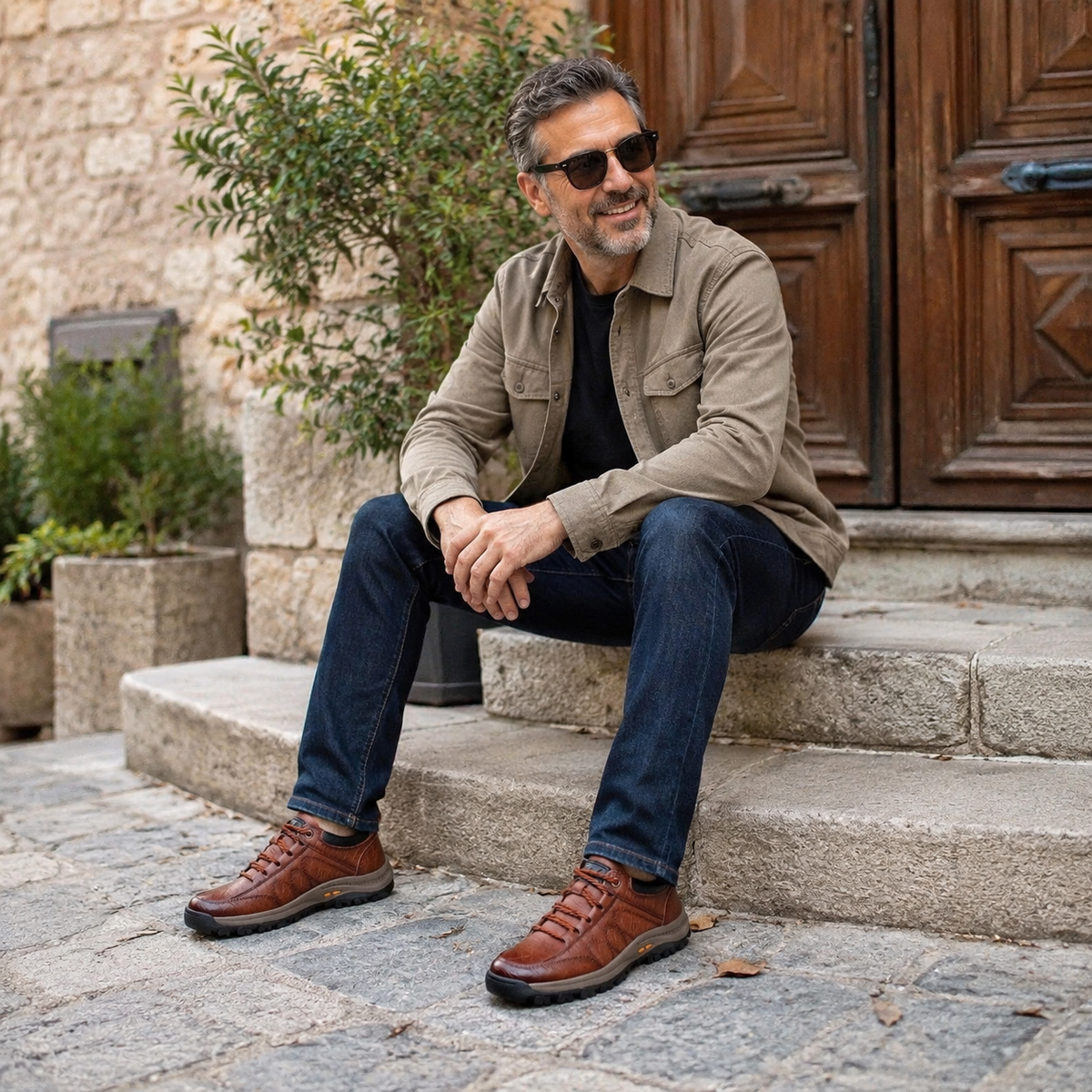 🎉30% έκπτωση σήμερα - Μην το χάσετε! 🔥Πολυτελής αυστραλιανή μάρκα ✅ Δερμάτινα ορθοπεδικά παπούτσια, απαλά, άνετα και με εξαιρετική στήριξη 🦶 Ανακουφίζει από τον πόνο των ποδιών