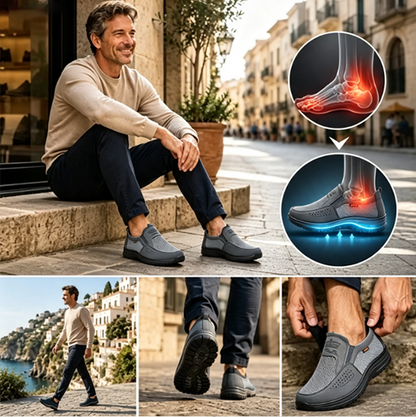 Mazomen® 【⏰Μισή τιμή σήμερα👟】Άνετο περπάτημα όλη μέρα | Σχεδιασμός υποστήριξης καμάρας | Ανακουφίζει αποτελεσματικά από την κόπωση | Ανακουφίζει από τον πόνο | Μαλακό και αναπνεύσιμο | Ανθεκτικό👞
