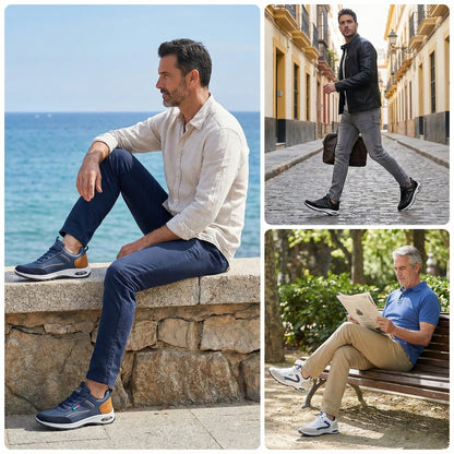 ⏰ Τελευταία μέρα! Έκπτωση 30%! ✅ Άνετα παπούτσια από γνήσιο δέρμα με υποστήριξη καμάρας για ανακούφιση από τον πόνο – εργονομικός σχεδιασμός 🎉 Χειροποίητα – αδιάβροχα και αντιολισθητικά.